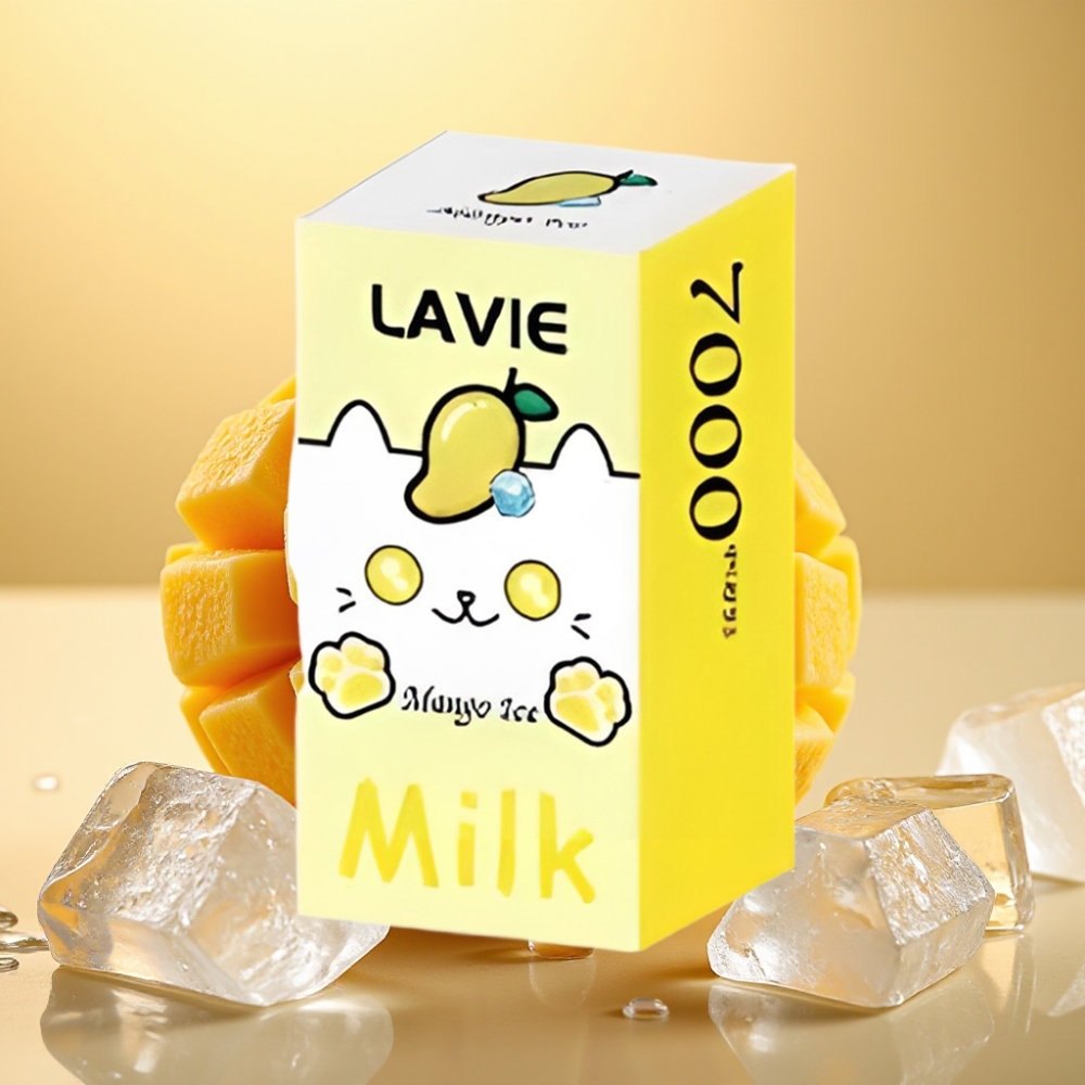 LAVIE Milk 7000 Puffs 16ML 600mAh Type C Mango Led (Mango Ice)