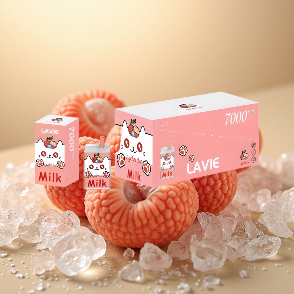 LAVIE Milk 7000 Puffs 16ML Lychee Led (Litchi Led) 600mAh Type C