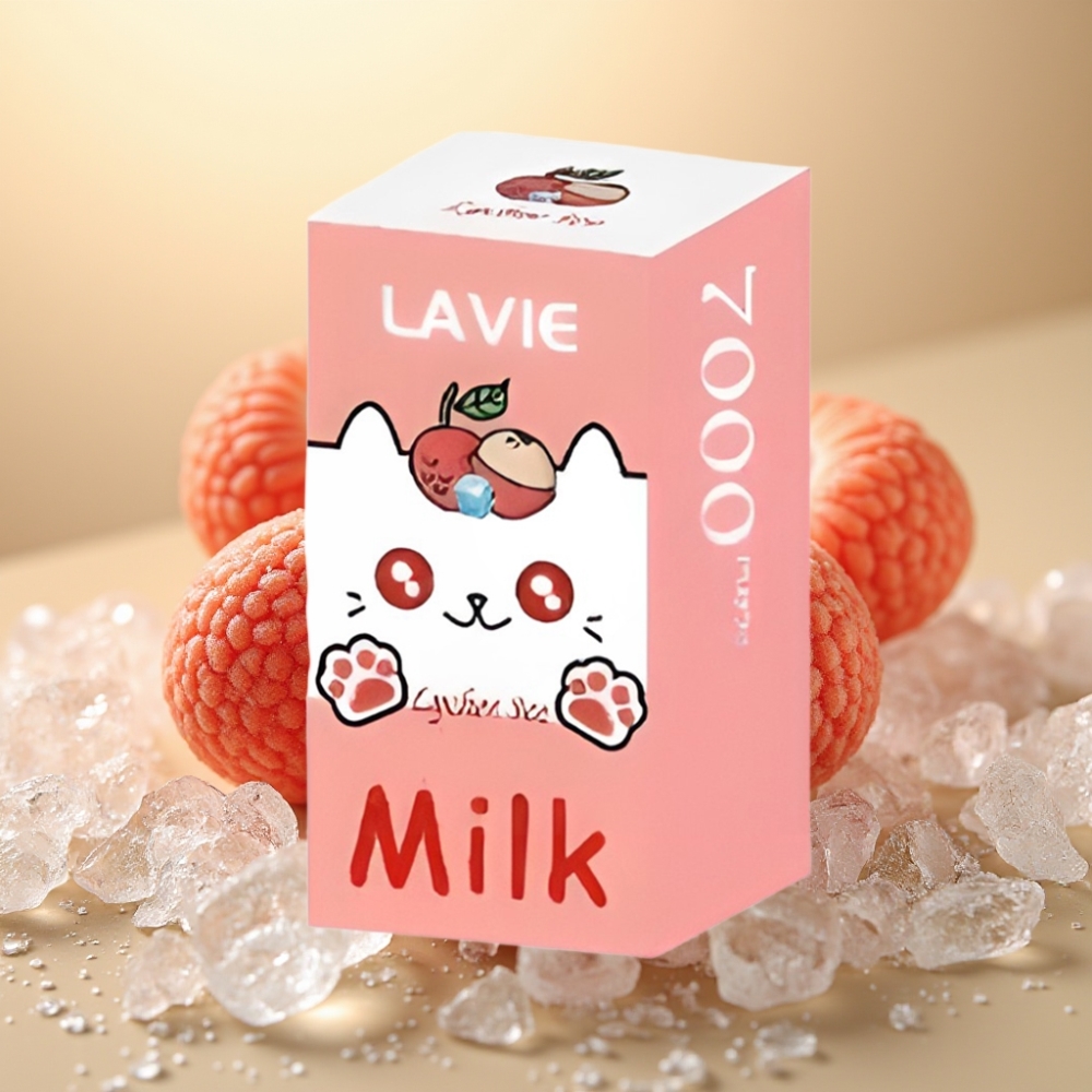 LAVIE Milk 7000 Puffs 16ML Lychee Led (Litchi Led) 600mAh Type C