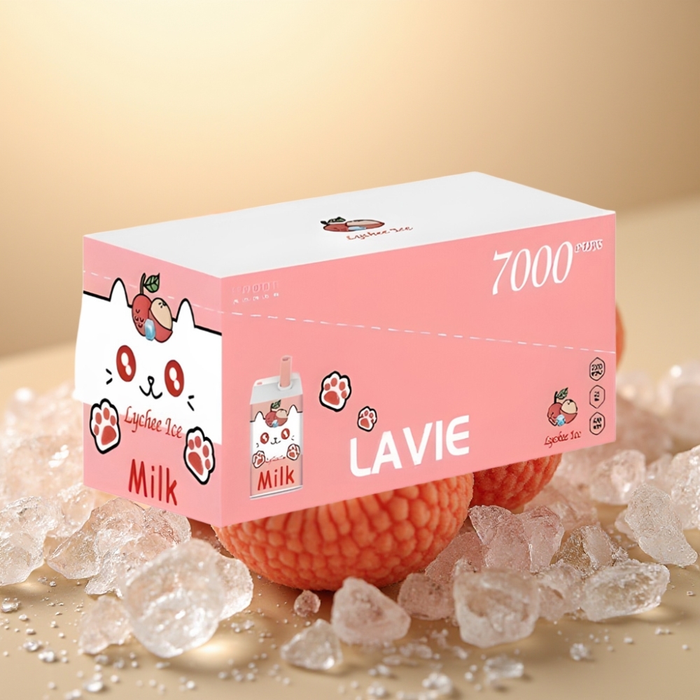 LAVIE Milk 7000 Puffs 16ML Lychee Led (Litchi Led) 600mAh Type C