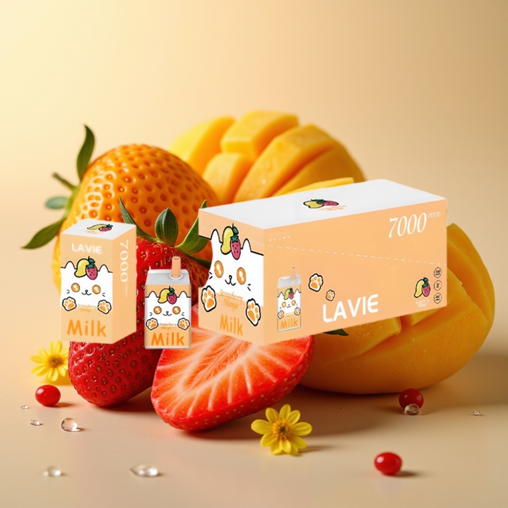 LAVIE Milk 7000 Pufova 16ML 5 Nikotina Jagoda Mango USB Type C