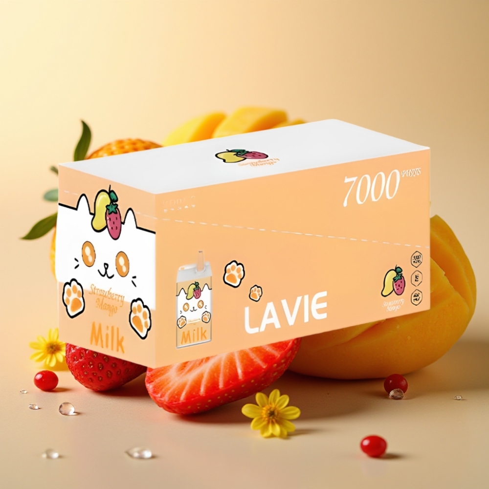 LAVIE Milk 7000 Pufova 16ML 5 Nikotina Jagoda Mango USB Type C