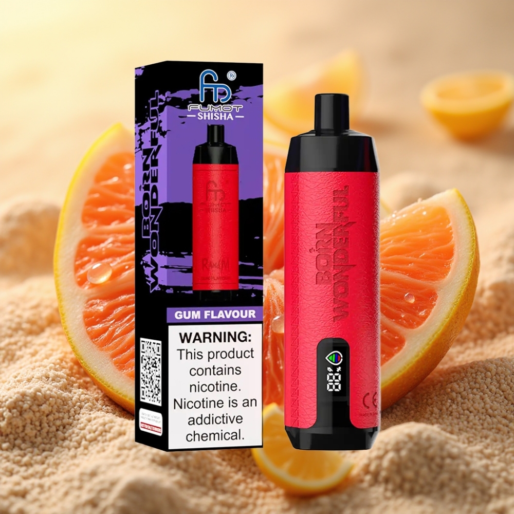 RandM Fumot Shisha 10000 Puffs 18ml 850mAh 06ohm Type-C Žvakaći Okus