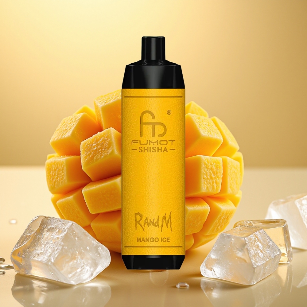RandM Fumot Shisha 10000 Puffs 18ml LED Type-C Mango Led (Mango Led)