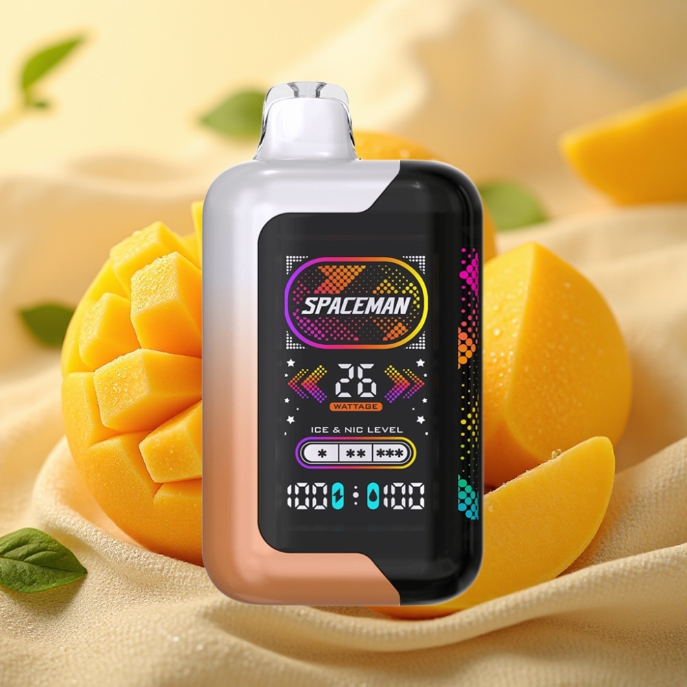 SMOK Spaceman SP40000 0mg 20ml Kiseli Mango Medena Rosa 40000puffova LED Ekran