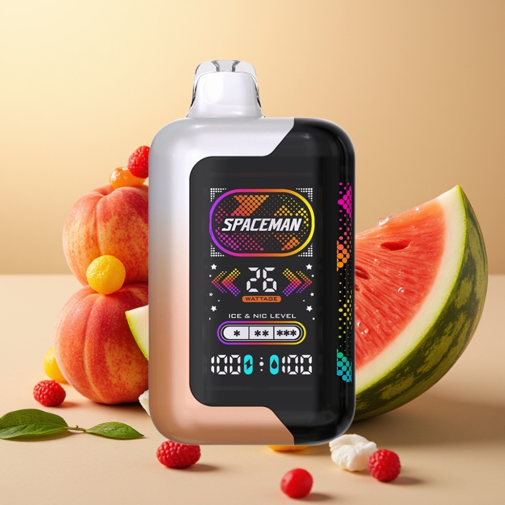 SMOK Spaceman SP40000 Zero Nikotin 20ml Sočna Breskva Lubenica
