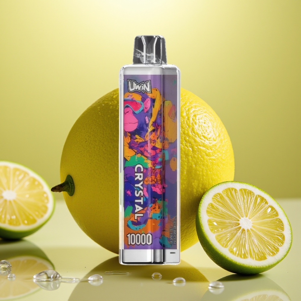 UWIN Crystal 10000 Puffs 18ml 650mAh RGB Limeta Limun