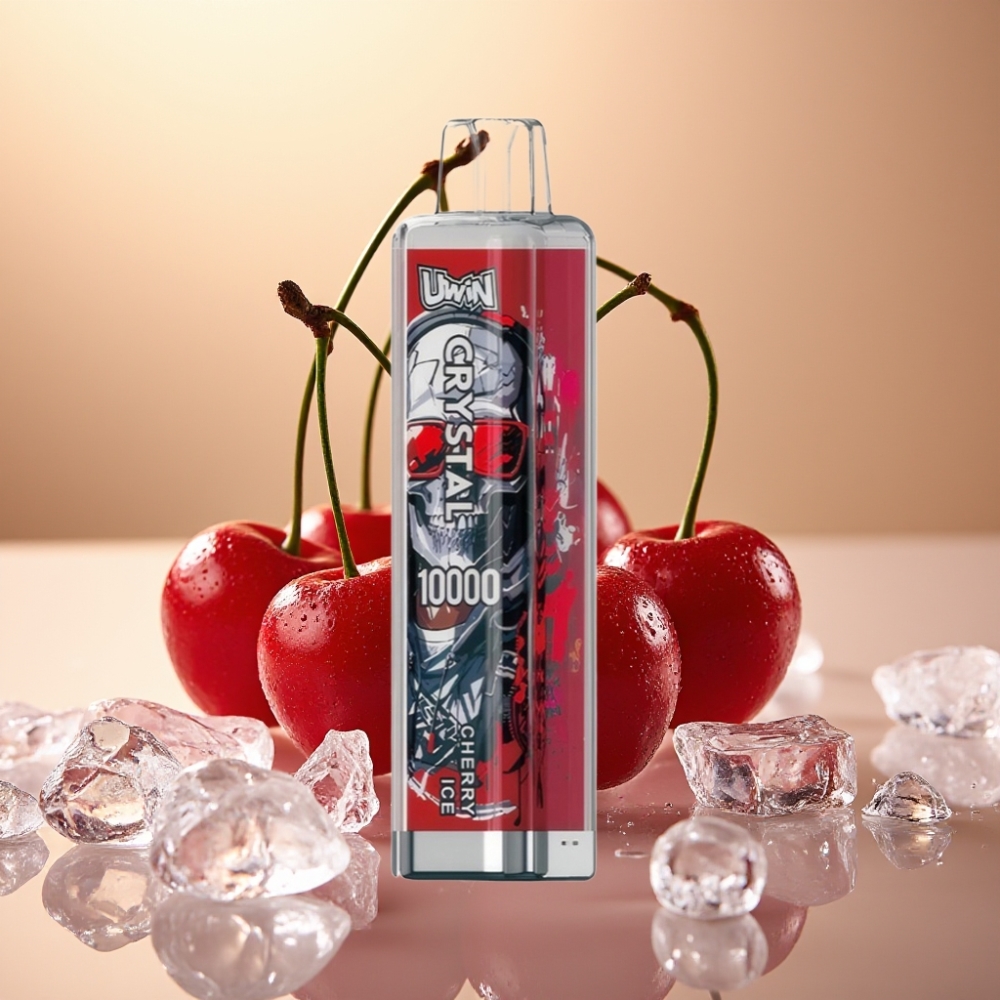 UWIN Crystal 10000 Puffs 18ml 650mAh RGB Trešnja Led