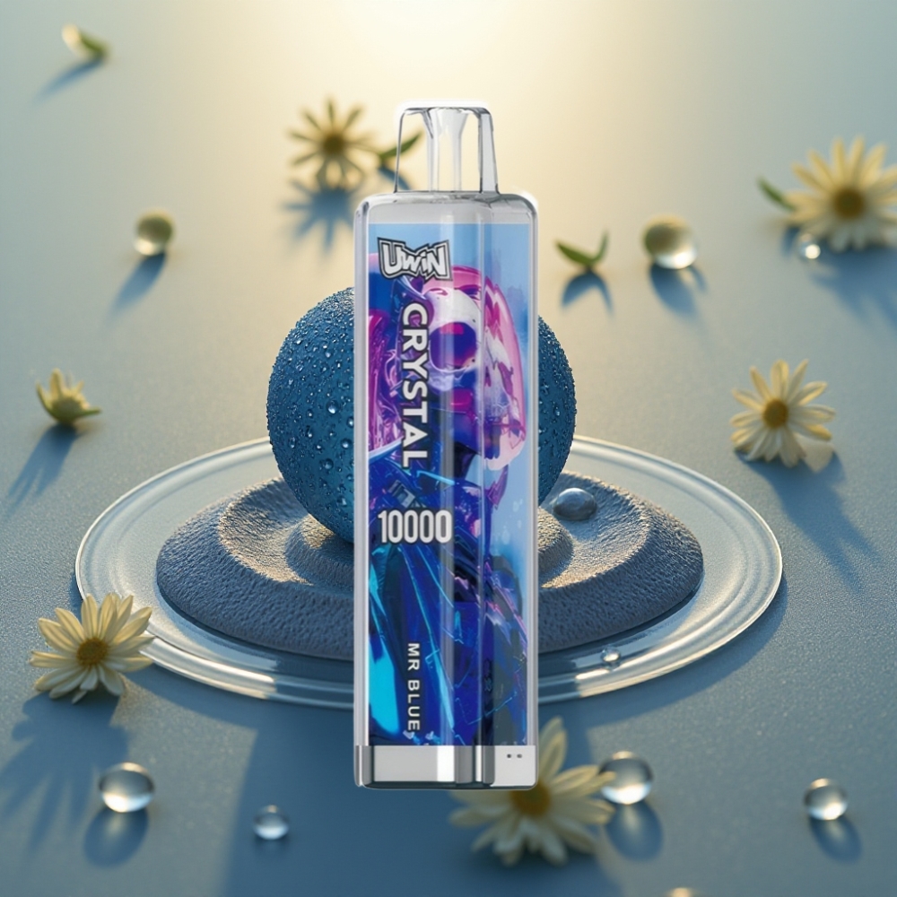 UWIN Crystal 10000 Puffs 18ml 650mAh Tip-C Mr Plavi