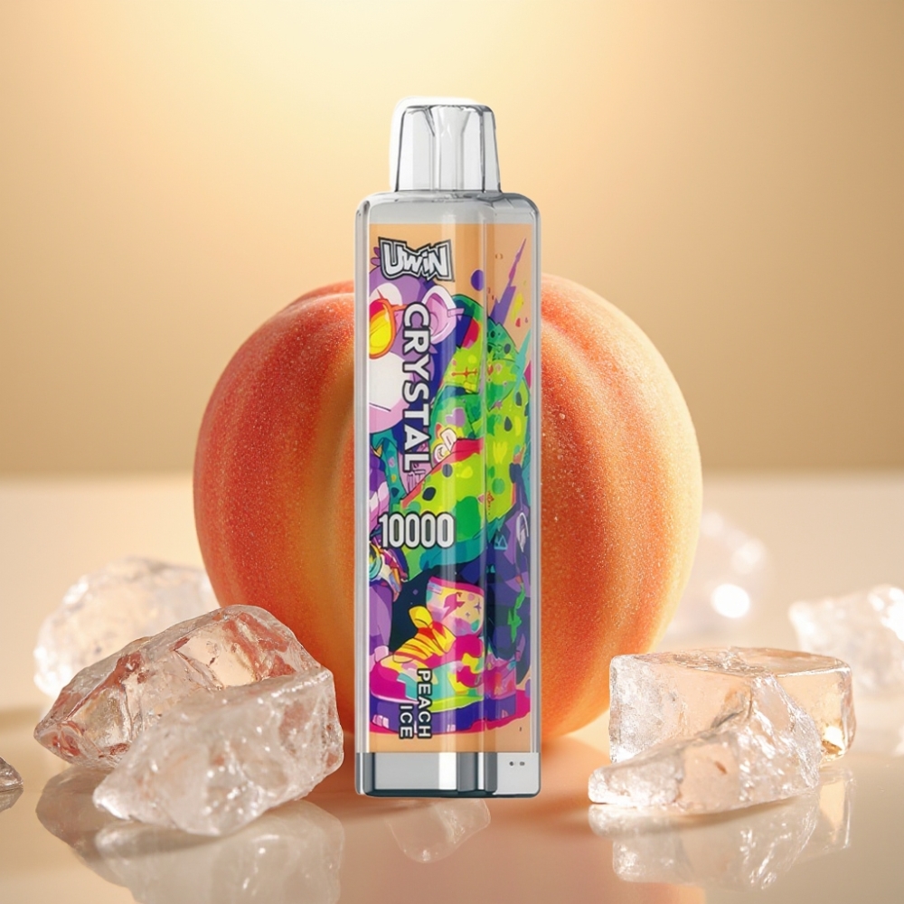 UWIN Crystal 10000 Puffs 18ml 650mAh Type-C 08 Ohm RGB Breskva Led