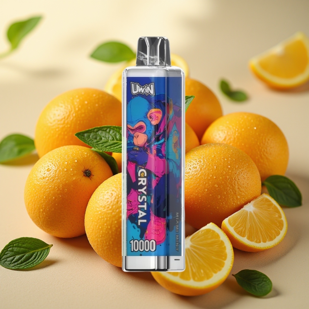 UWIN Crystal 10000 Puffs 18ml 650mAh Type-C 08 Ohm RGB Miami Meta (Menta)