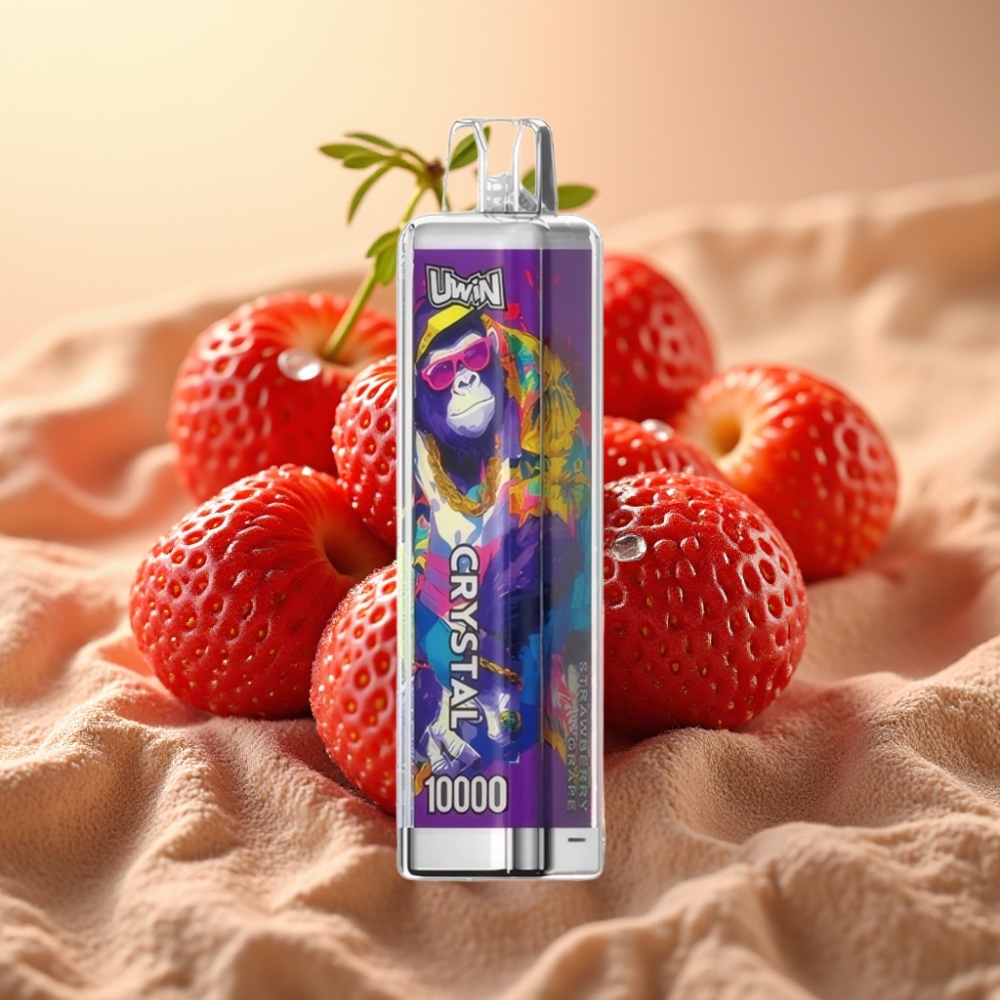 UWIN Crystal 10000 Puffs 18ml Jagoda Grožđe RGB