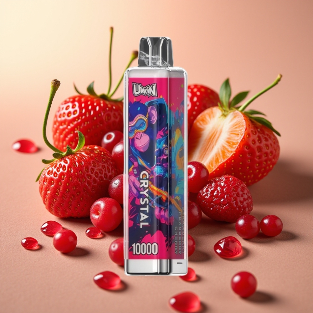 UWIN Crystal 10000 Pufova 18ml 0 2 3 5 Nikotina Jagoda Brusnica Trešnja RGB
