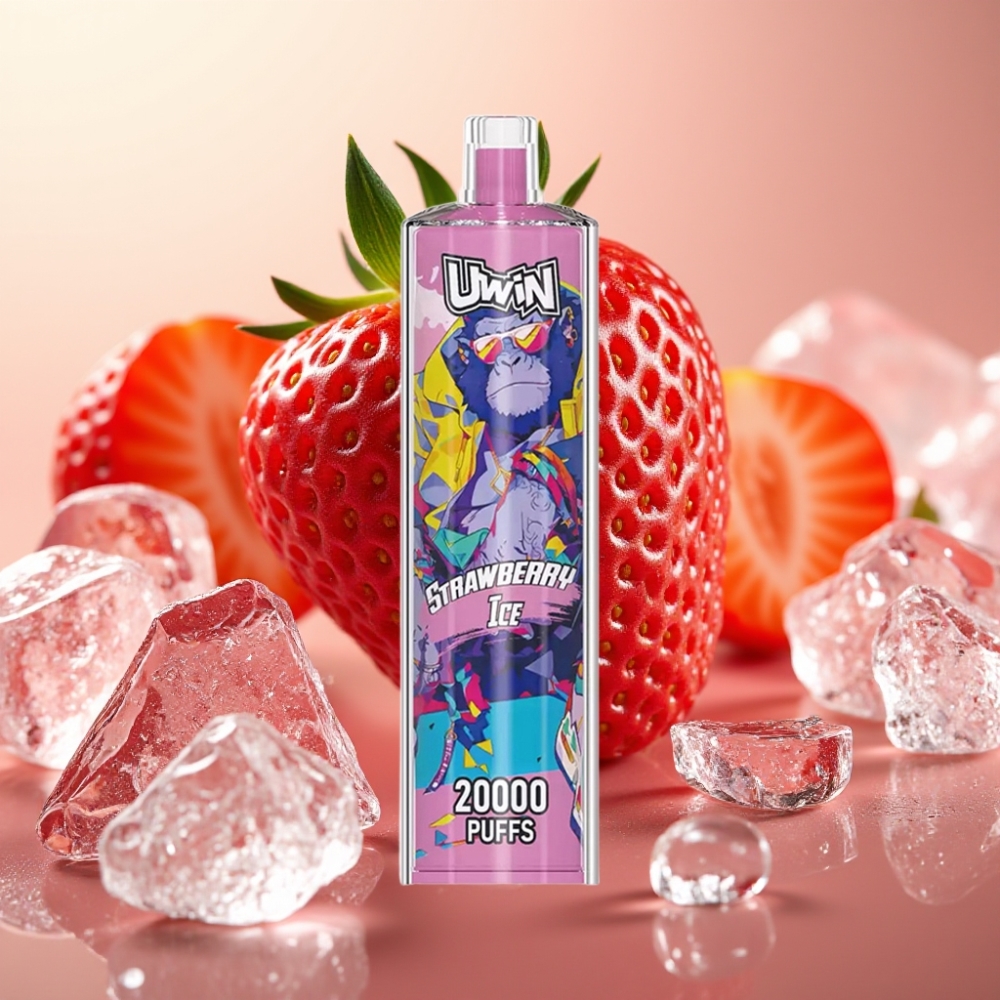 Uwin Shisha Hookah Crystal 20000 Puffs 22ml 650mAh Type-C Mrežna zavojnica Jagoda Led