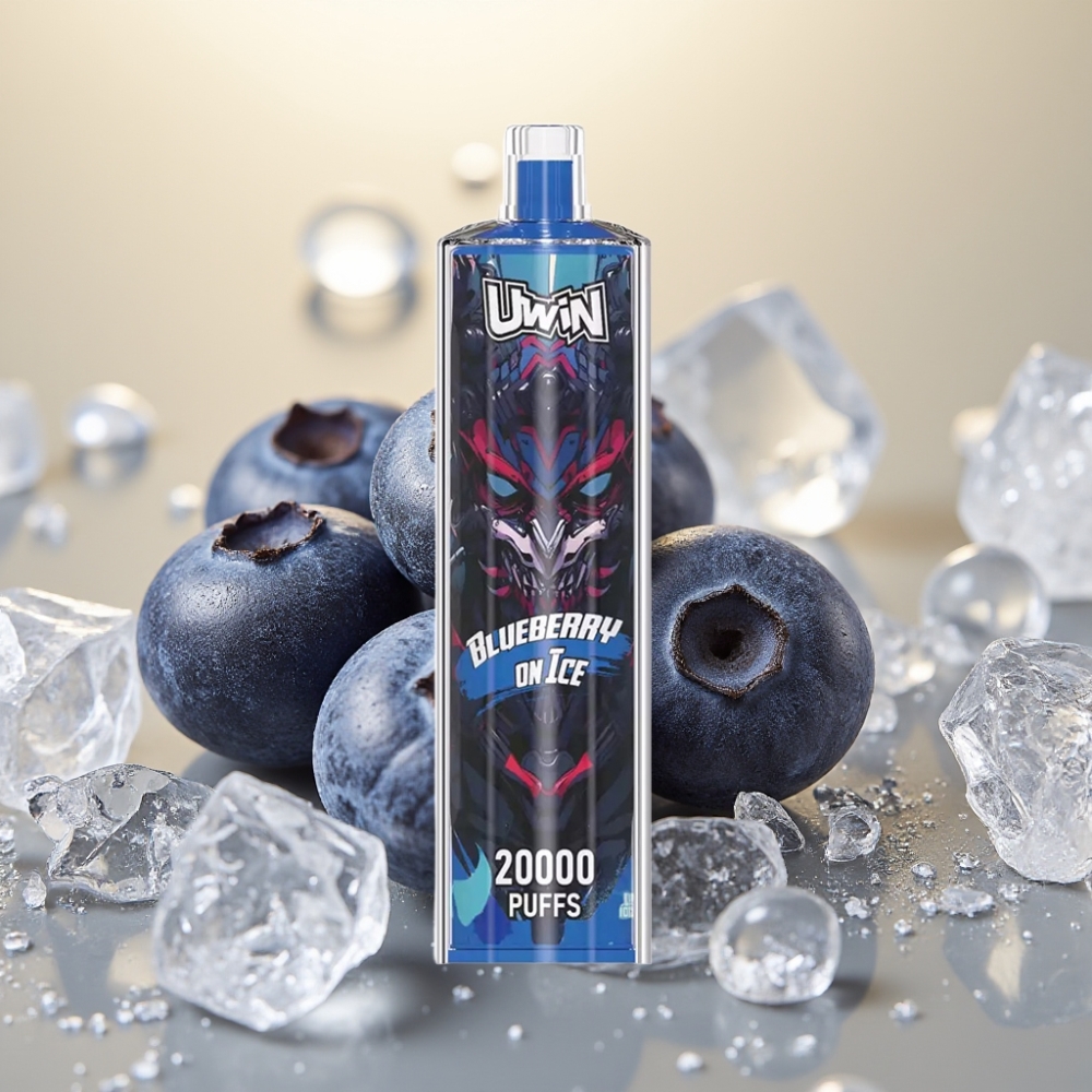 Uwin Shisha Hookah Crystal 20000 Puffs 22ml 650mAh Type-C Mrežni svitak Borovnica Na Ledu