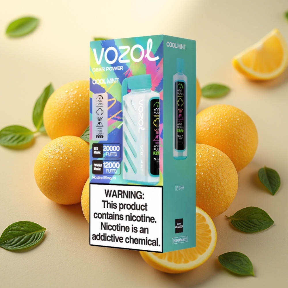 VOZOL Gear Power 20000 Pufova SiLC Tech Dual Mesh Coil 20mL 5 Hladni Mentol