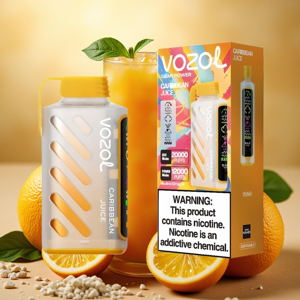 VOZOL Gear Power 20000 Pufova SiLC Tech Dual Mesh Coil Karipska Juha