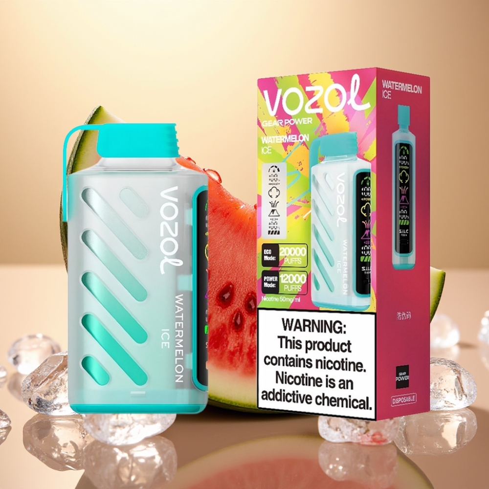 VOZOL Gear Power 20000 Puni SiLC Tech Dual Mesh Coil Lubenica Led