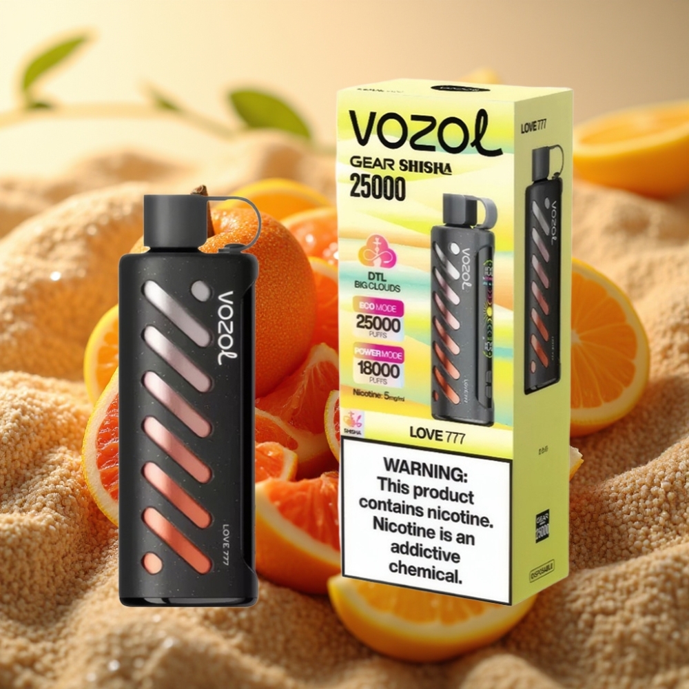 VOZOL Gear Shisha 25000 Puffs 1000mAh Dual Mesh 5mg/ml Ljubav 777