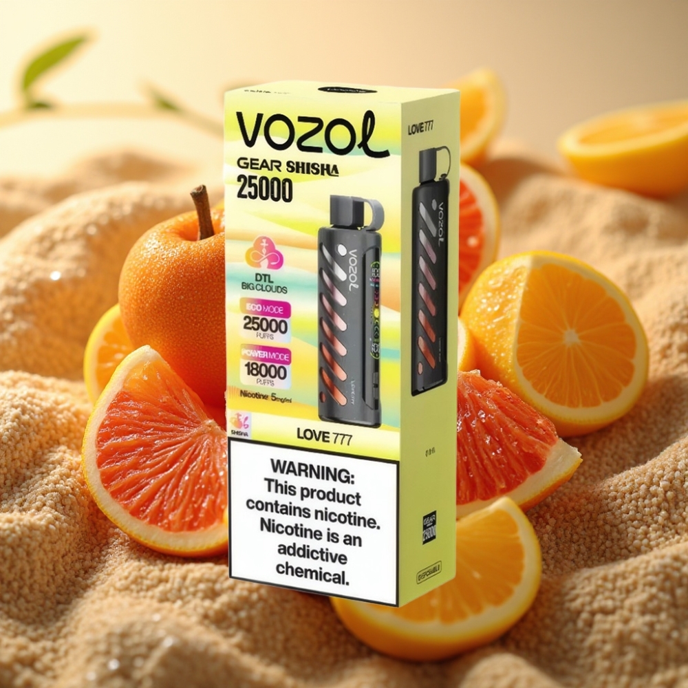 VOZOL Gear Shisha 25000 Puffs 1000mAh Dual Mesh 5mg/ml Ljubav 777