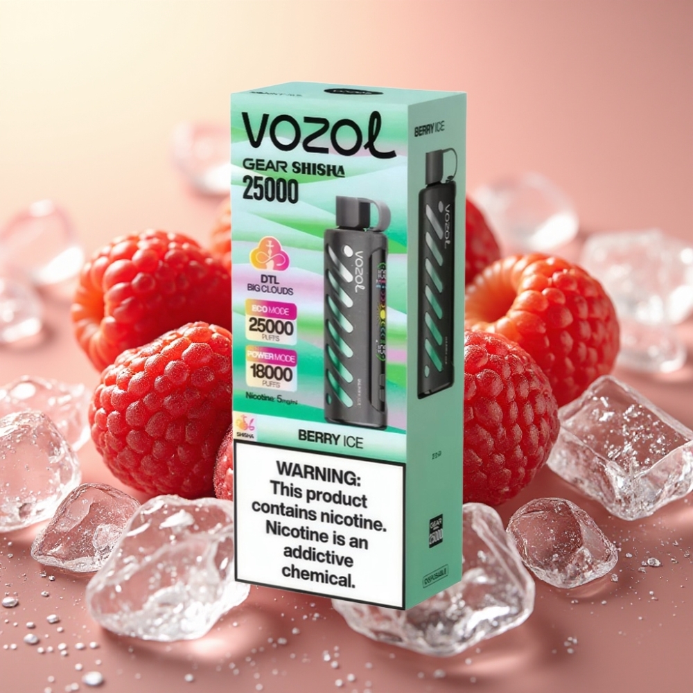 VOZOL Gear Shisha 25000 Puffs 1000mAh Dual Mesh Jagoda Led