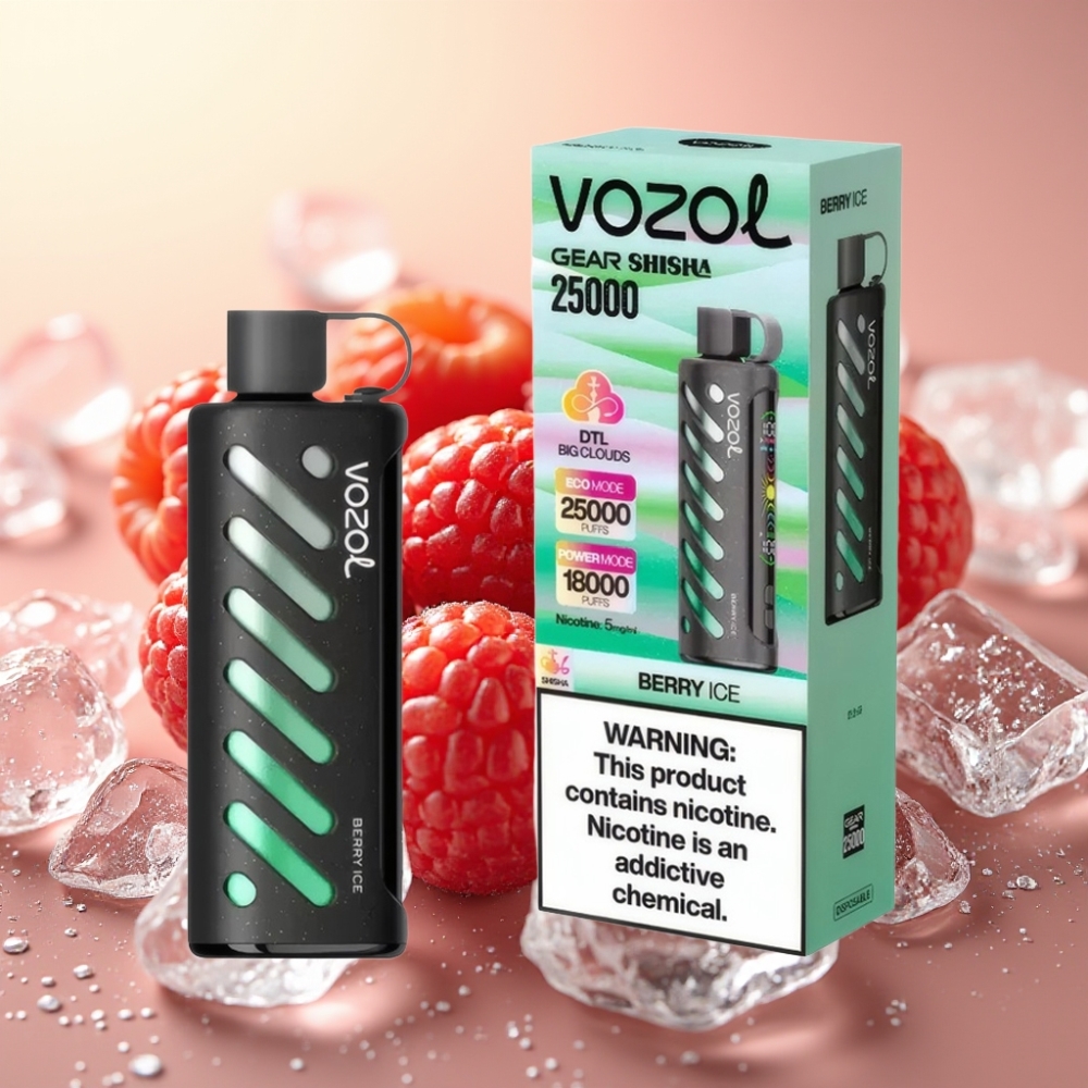 VOZOL Gear Shisha 25000 Puffs 1000mAh Dual Mesh Jagoda Led