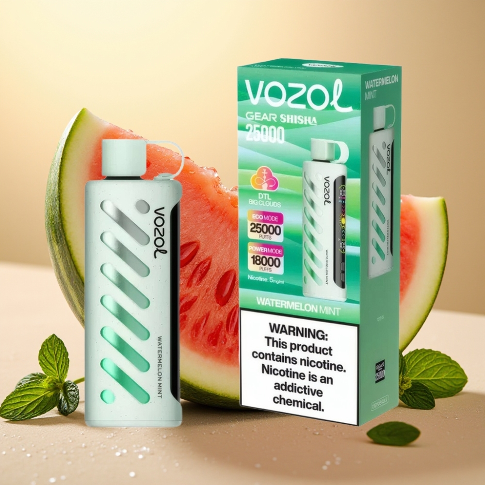 VOZOL Gear Shisha 25000 Puffs 1000mAh Dual Mesh Lubenica Metvica