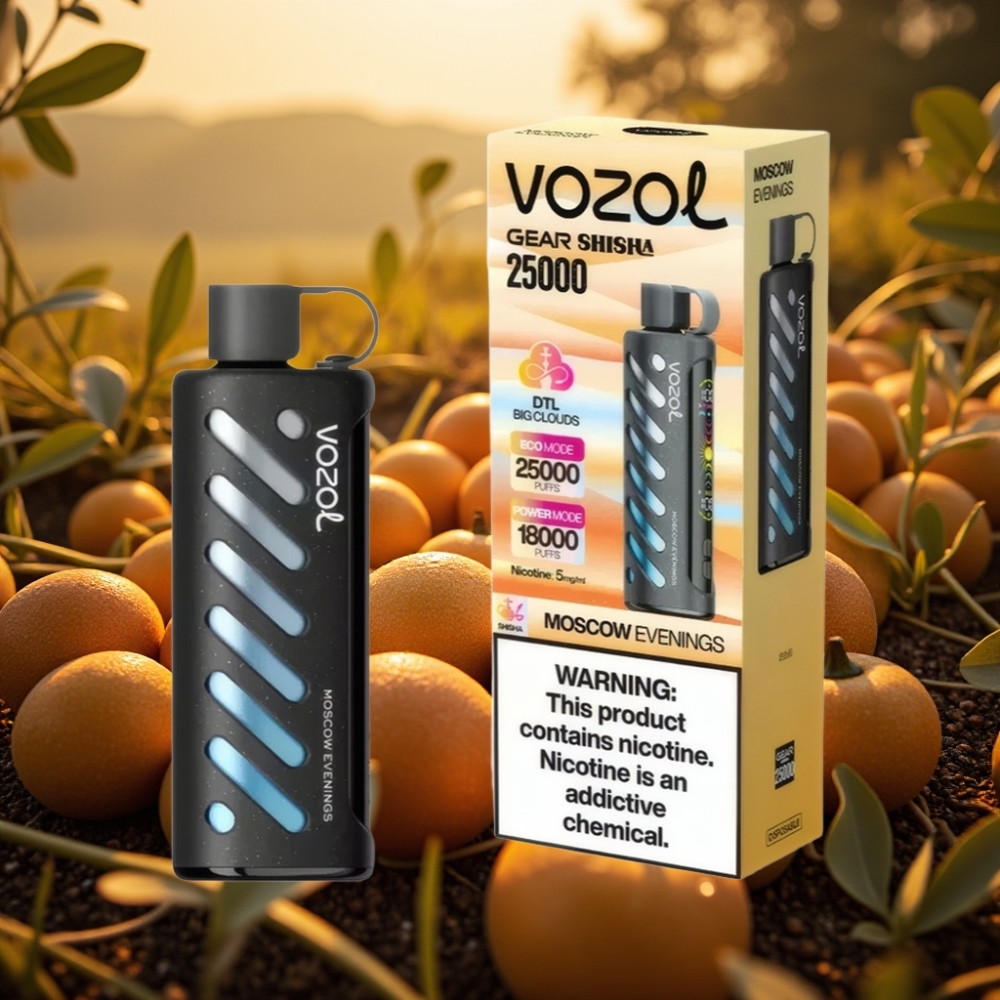 VOZOL Gear Shisha 25000 Puffs Dual Mesh Moskovske Večeri 5mg/ml 1000mAh SiLC Tech