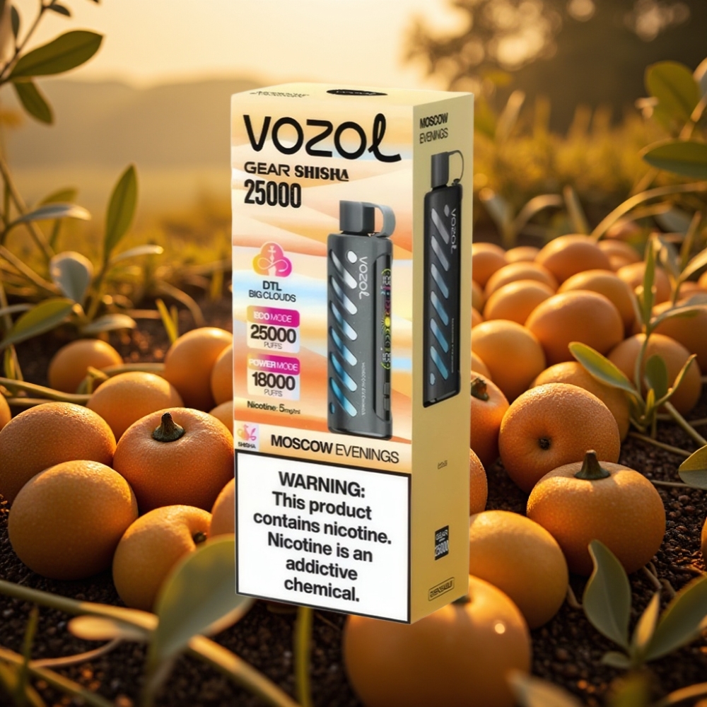VOZOL Gear Shisha 25000 Puffs Dual Mesh Moskovske Večeri 5mg/ml 1000mAh SiLC Tech