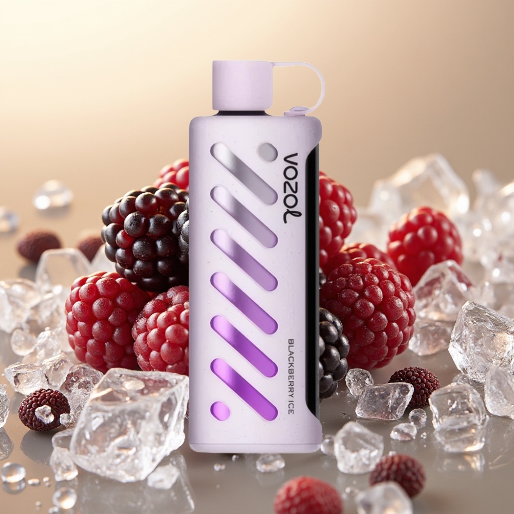 VOZOL Gear Shisha 25000 Puffs SiLC Tech Dual Mesh Crna Jagoda Led