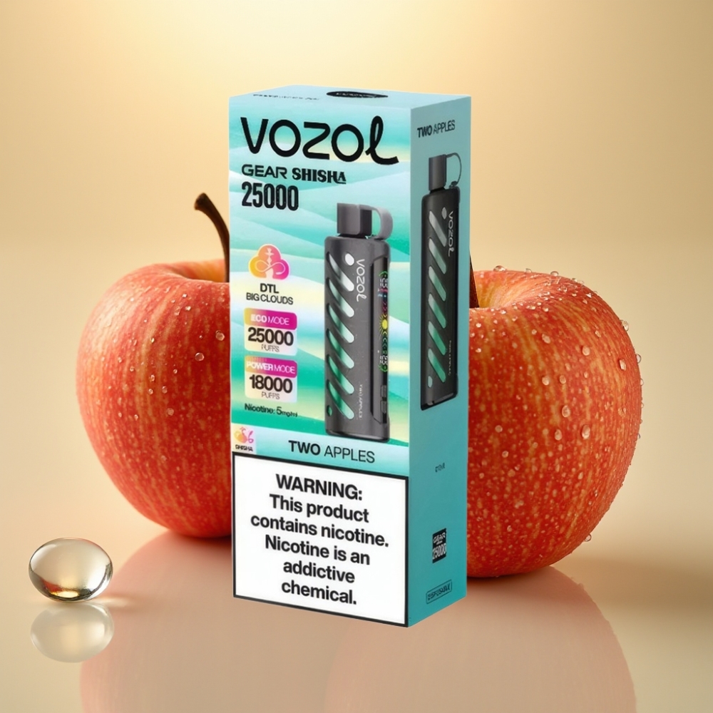 VOZOL Gear Shisha 25000 Puffs SiLC Tech Dual Mesh Dvije Jabuke