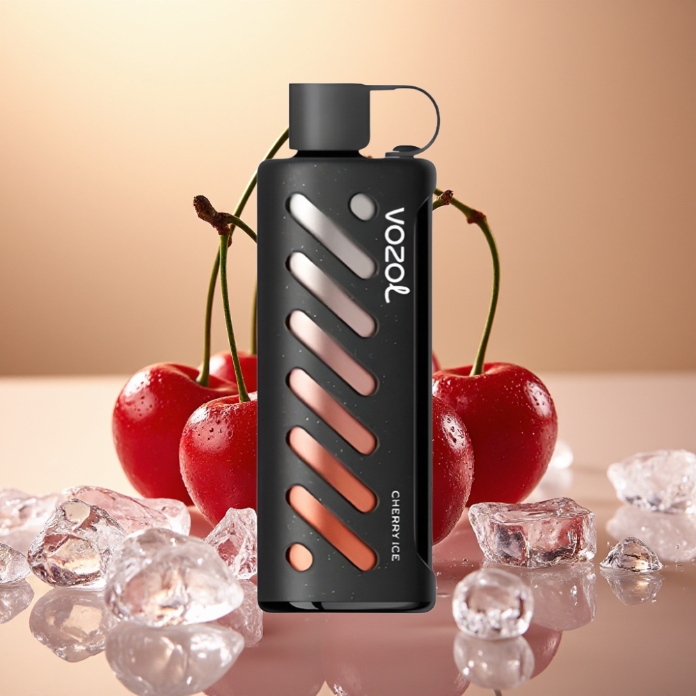 VOZOL Gear Shisha 25000 Pufova SiLC Tech Dual Mesh Trešnja Led