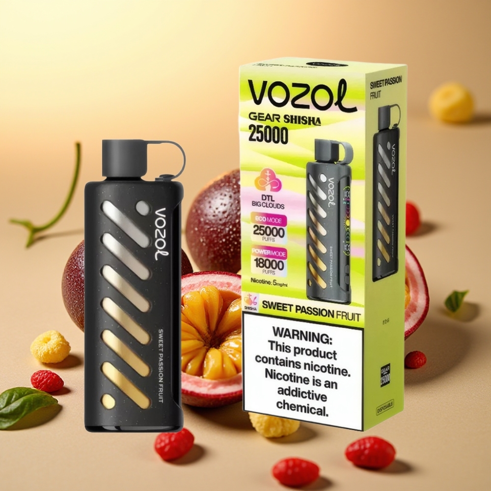 VOZOL Gear Šiša 25000 Pufova SiLC Tech Dual Mesh Slatka Marakuja