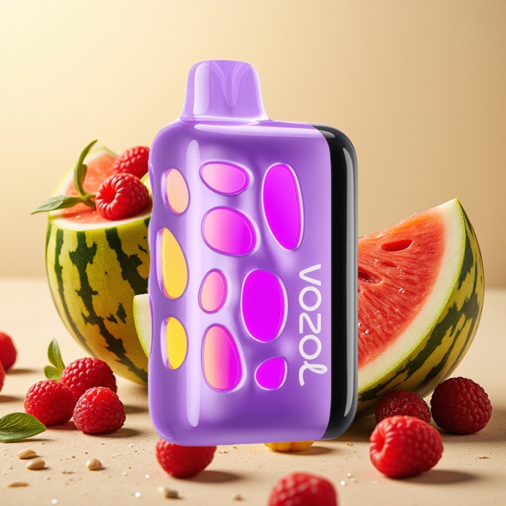 VOZOL RAVE 40000 Disposable Vape 270° Vibrant Glow Beat-Synced Lubenica Razz Rancher
