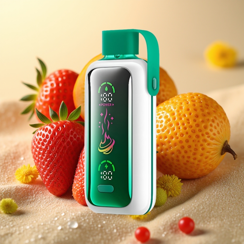 VOZOL Star 20000 Puffs 22 HD Zrcalni Ekran Dual Mesh 650mAh Jagoda Kivi