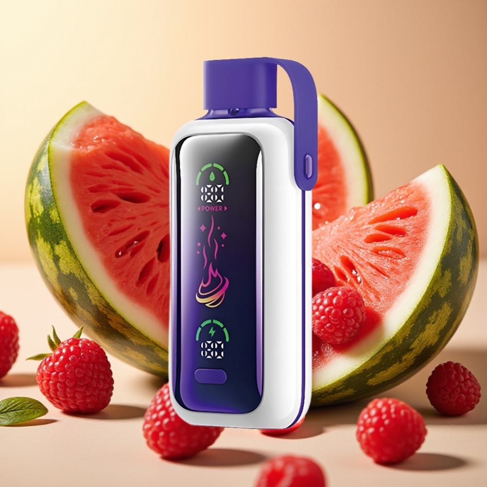 VOZOL Star 20000 Puffs HD ekran Dual mesh 650mAh Malina Lubenica