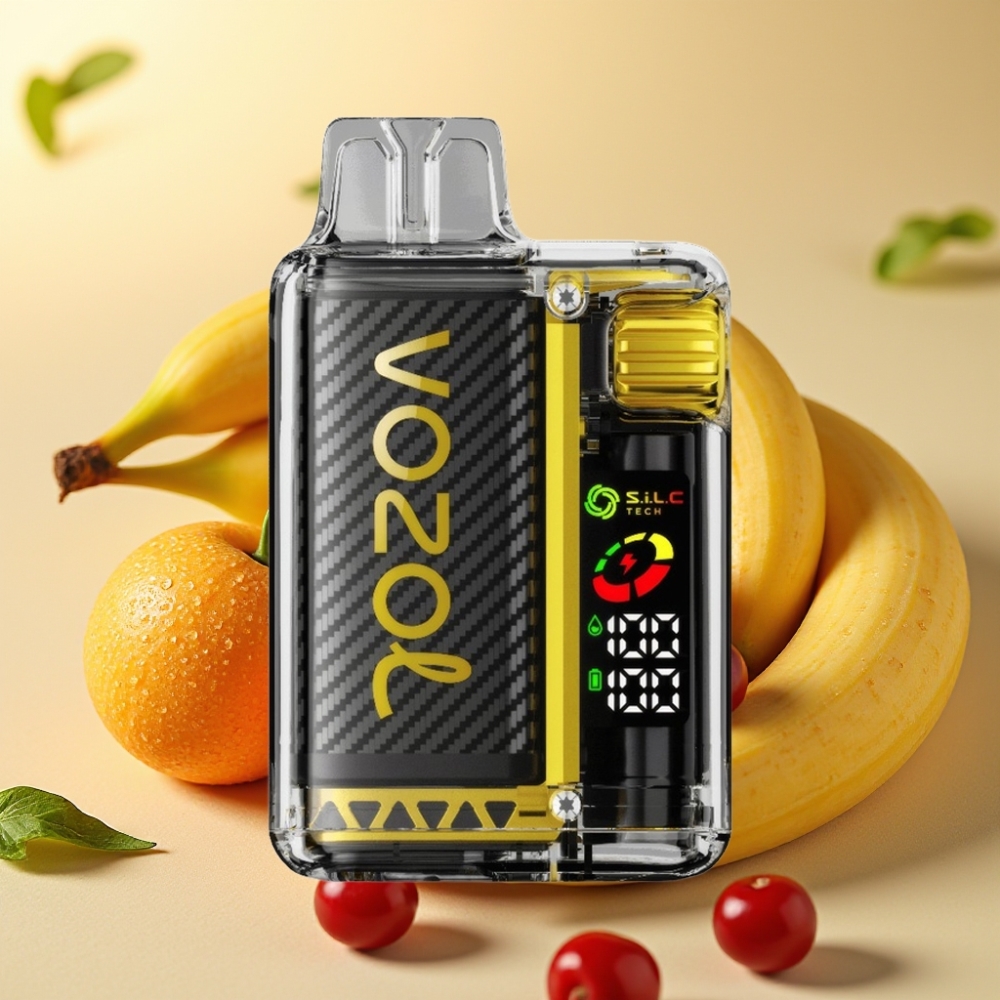 VOZOL Vista 20000 Puffs Ponovno Punljiva 650mAh 2 Nikotin OLED Ekran SiLC Tech Dual Mesh Coil MTL Voće Zmaja Banana Trešnja