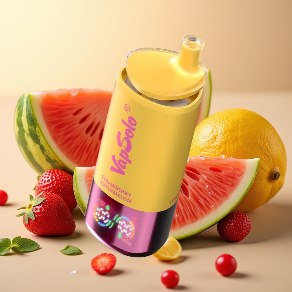 VapSolo Triple 30000 Puffs 40ml 20/50mg Tip-C Jagoda Lubenica  Limun Breskva