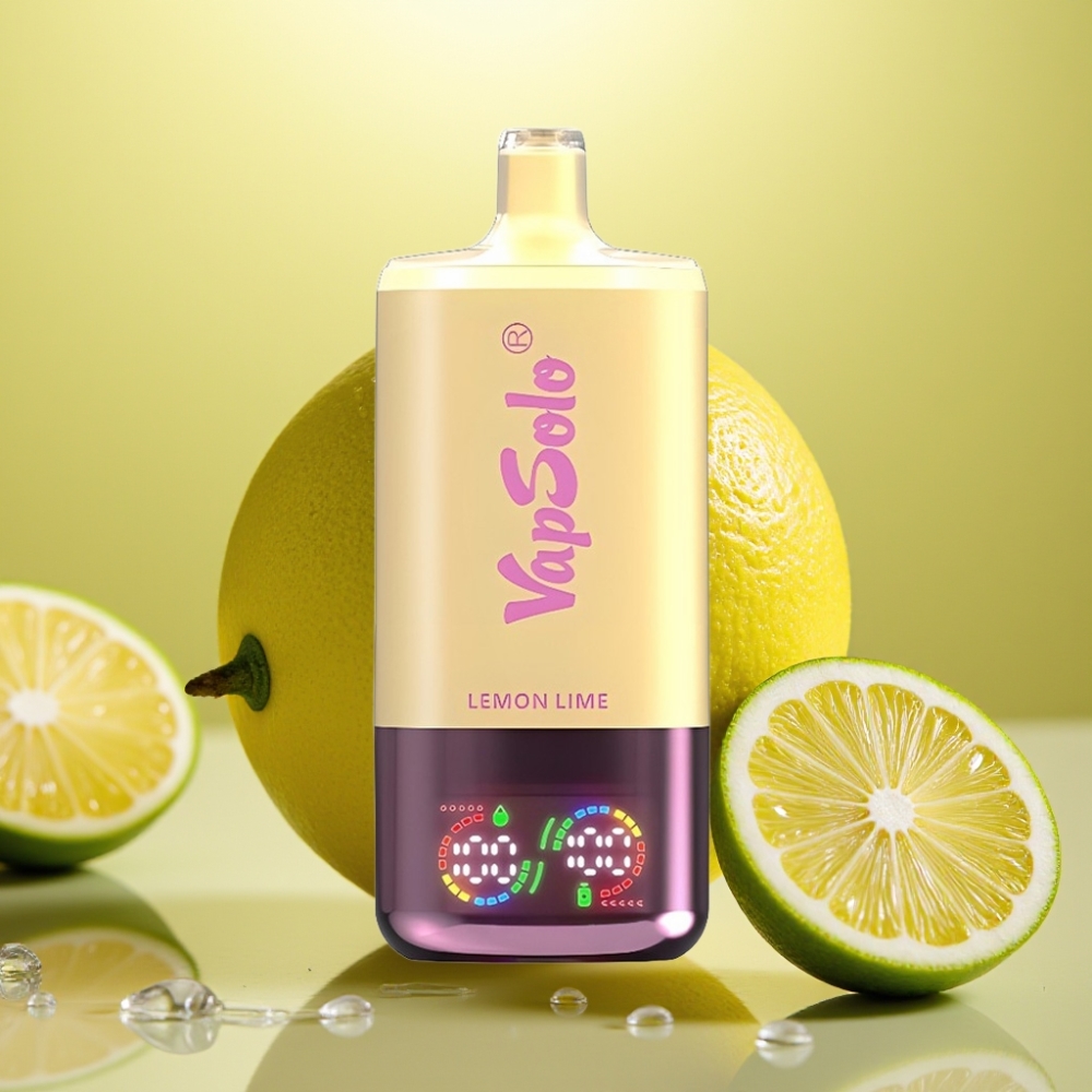 VapSolo Triple 30000 Puffs Limun-Limeta 40ml 20/50 mg/ml Type-C 3 spremnika