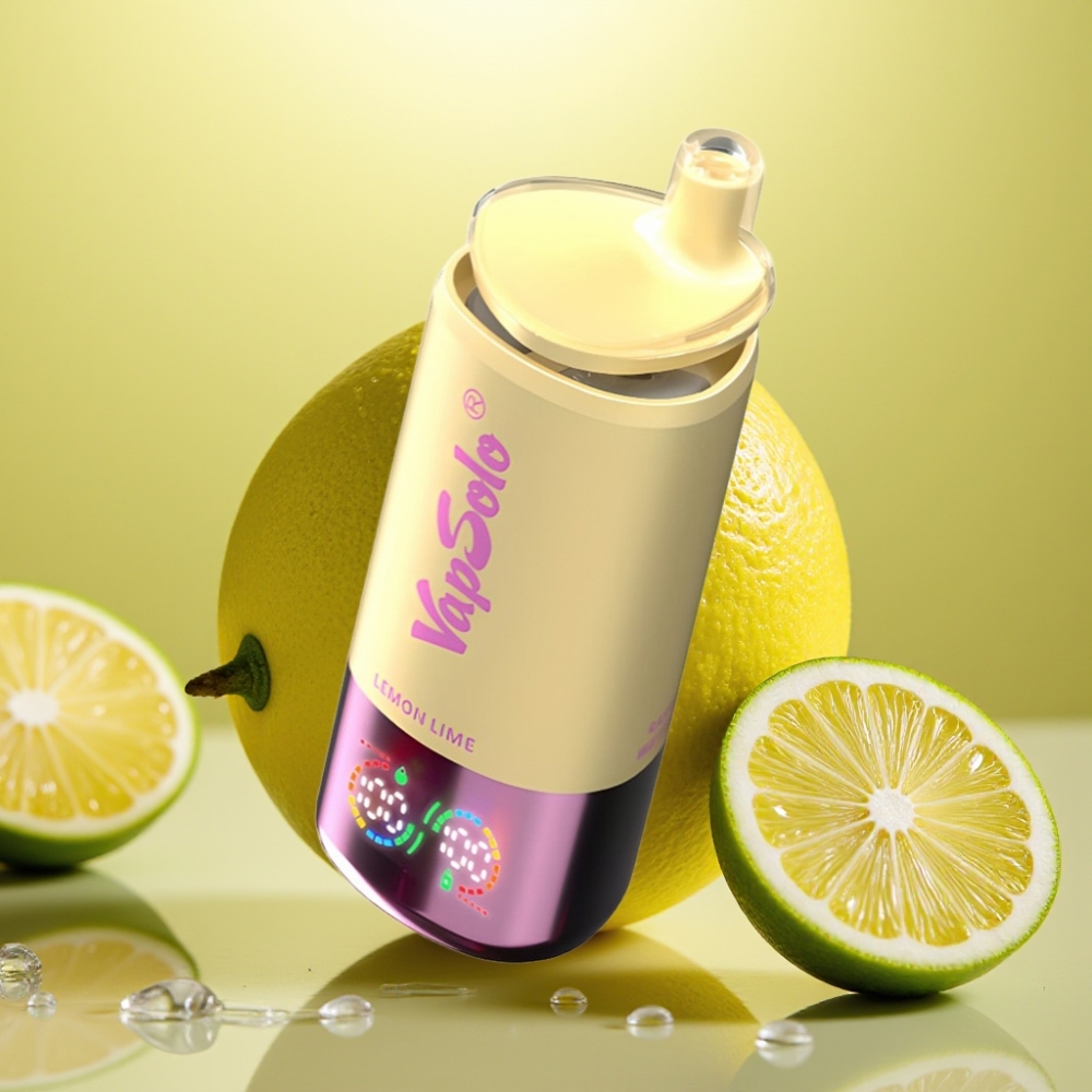 VapSolo Triple 30000 Puffs Limun-Limeta 40ml 20/50 mg/ml Type-C 3 spremnika