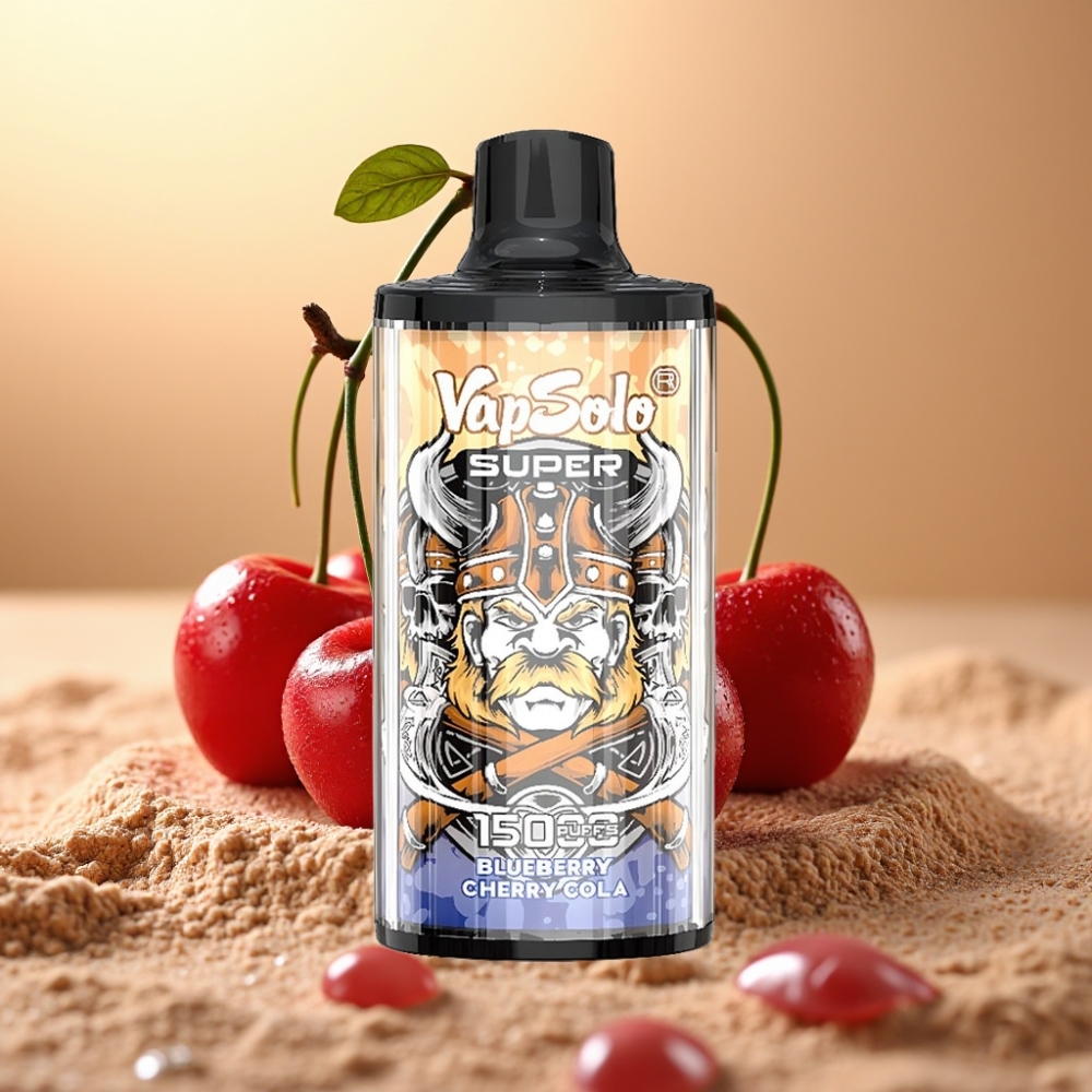 Vapsolo Super 15000 Puffs 40ml 850mah Type-C Trešnja Kola