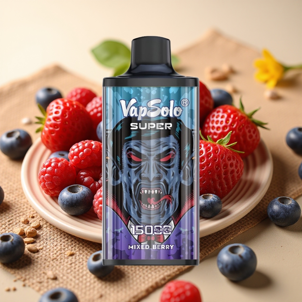 Vapsolo Super 15000 Puffs 40ml Mješavina Bobica 850mAh Type-C