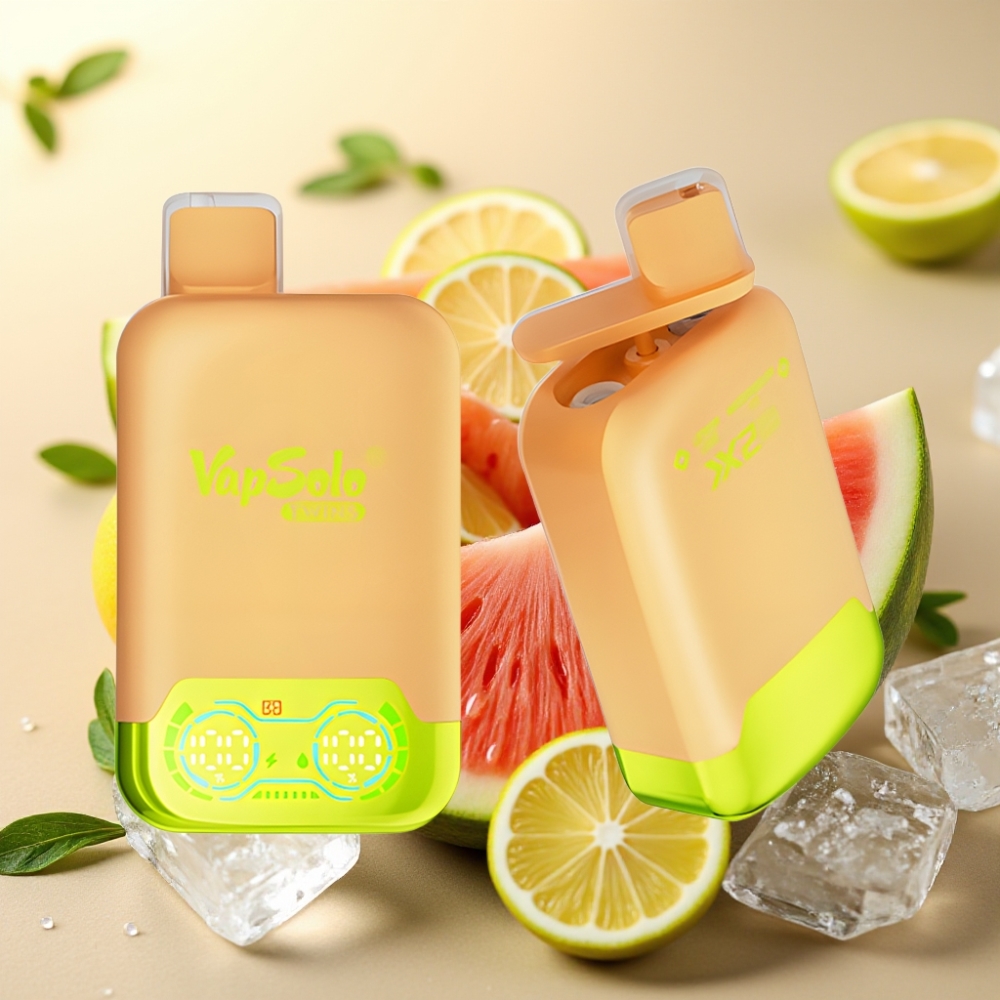 Vapsolo Twins 20000 Puffs 40ml Limeta Lubenica Led Type-C 20mg/50mg