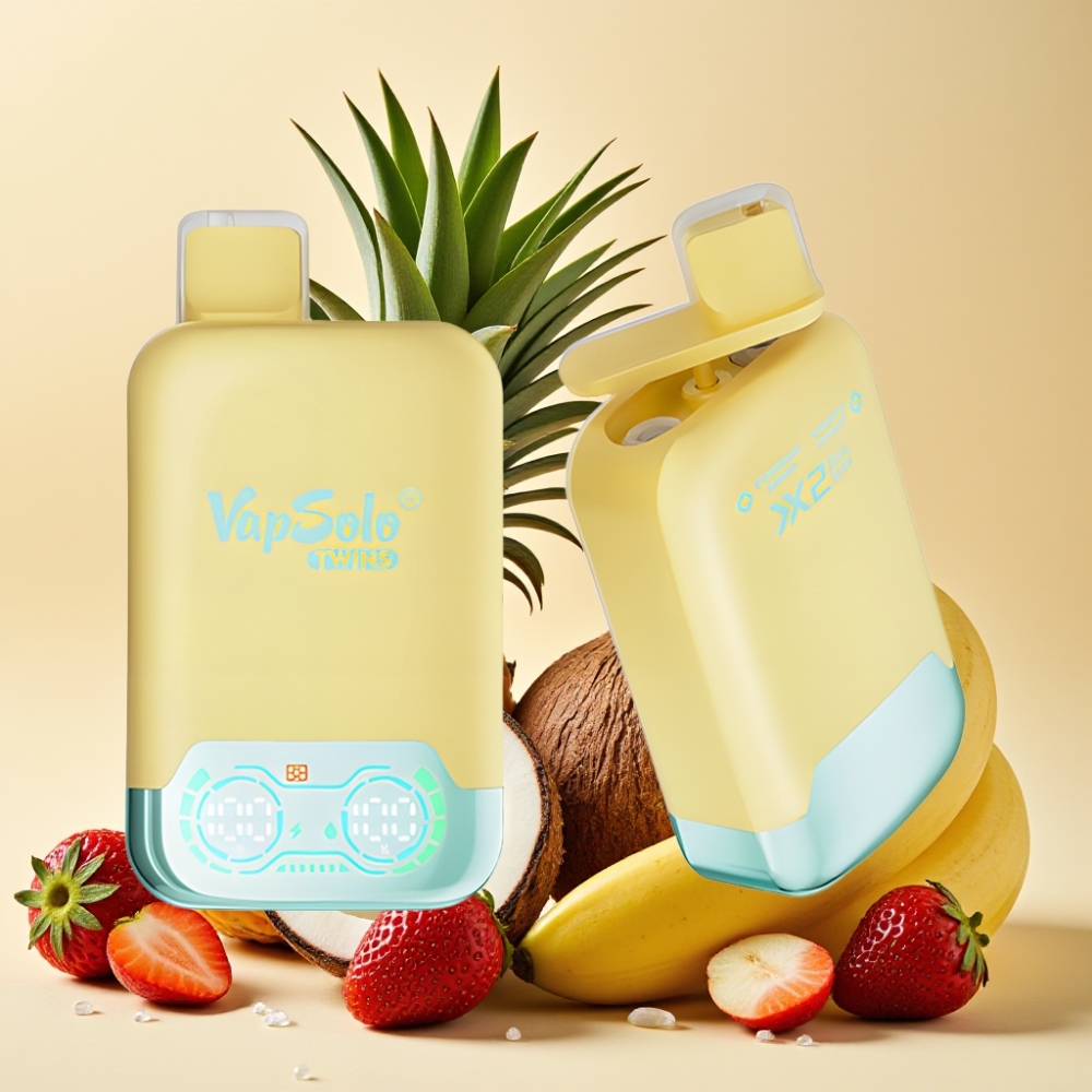 Vapsolo Twins 20000 Puhova 40ml Ananas Kokos  Jagoda Banana Tip-C