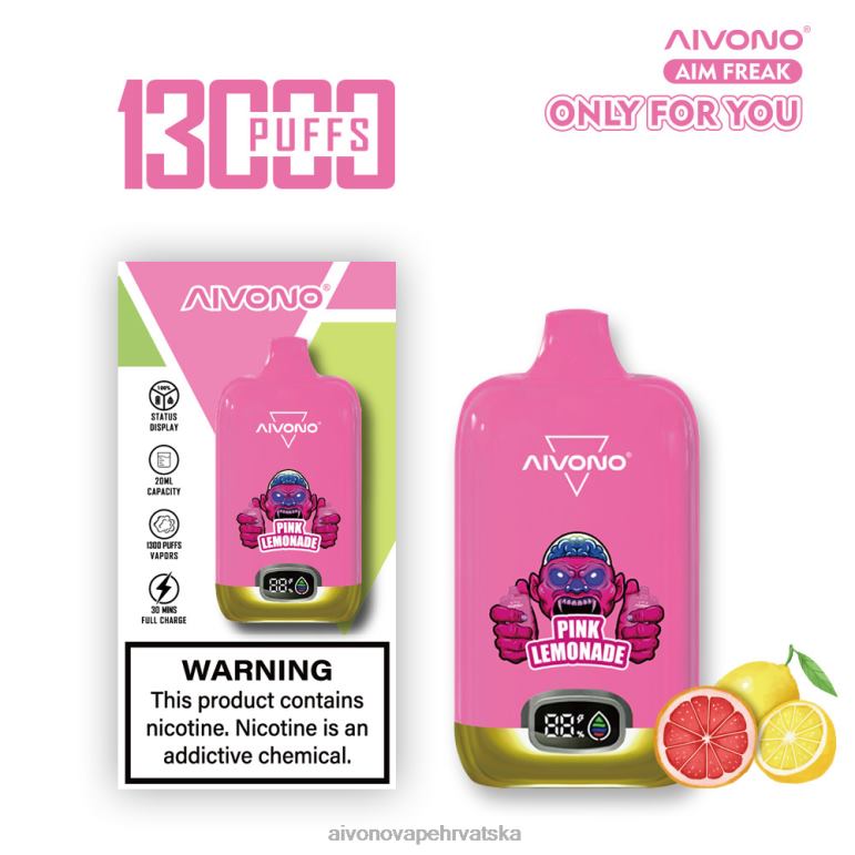 Aivono AIM FREAK 13000 ružičasta limunada - F4042249 Aivono Vape Price