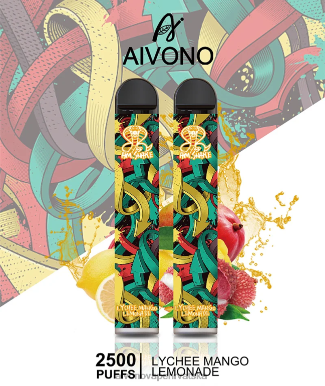 Aivono AIM SNAKE 2500 liči mango limunada - F4042308 Aivono Vape Hrvatska