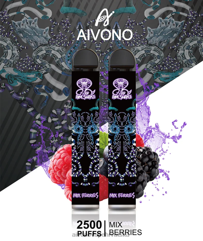 Aivono AIM SNAKE 2500 pomiješati bobičasto voće - F4042312 Aivono Vape Hrvatska