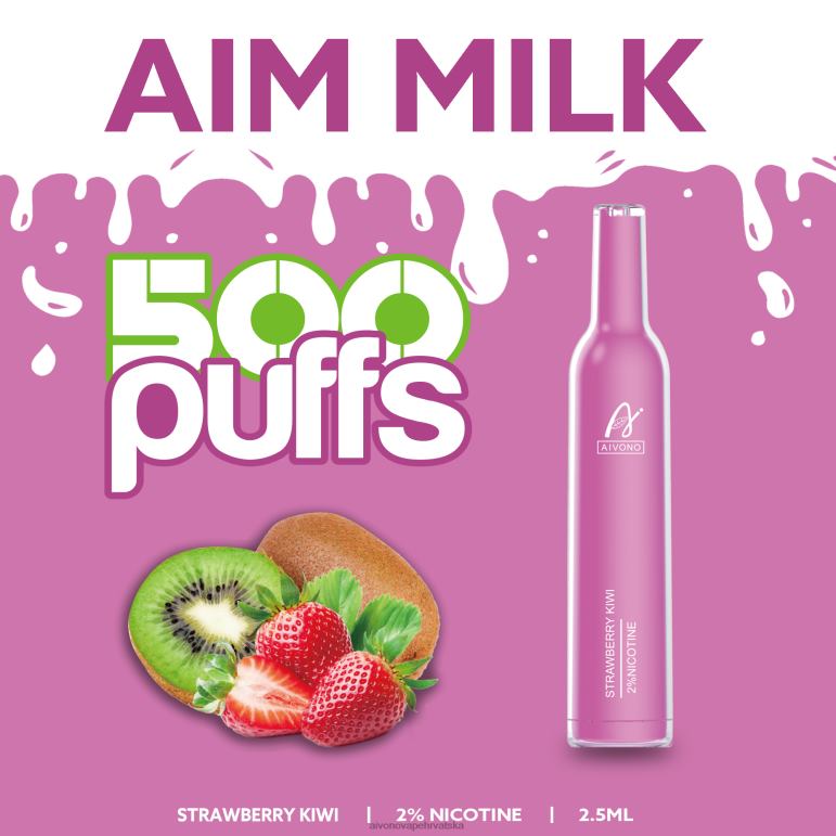 Aivono AIM MILK 500 jagoda kivi - F4042271 Aivono Vape Review