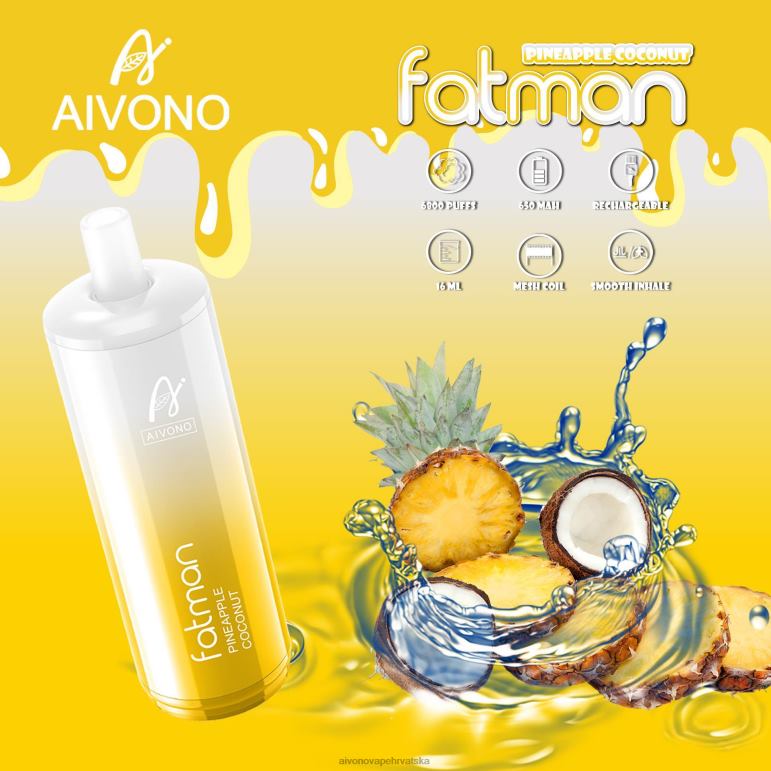 Aivono FATMAN 6800 ananas kokos - F404229 Aivono Vape Price