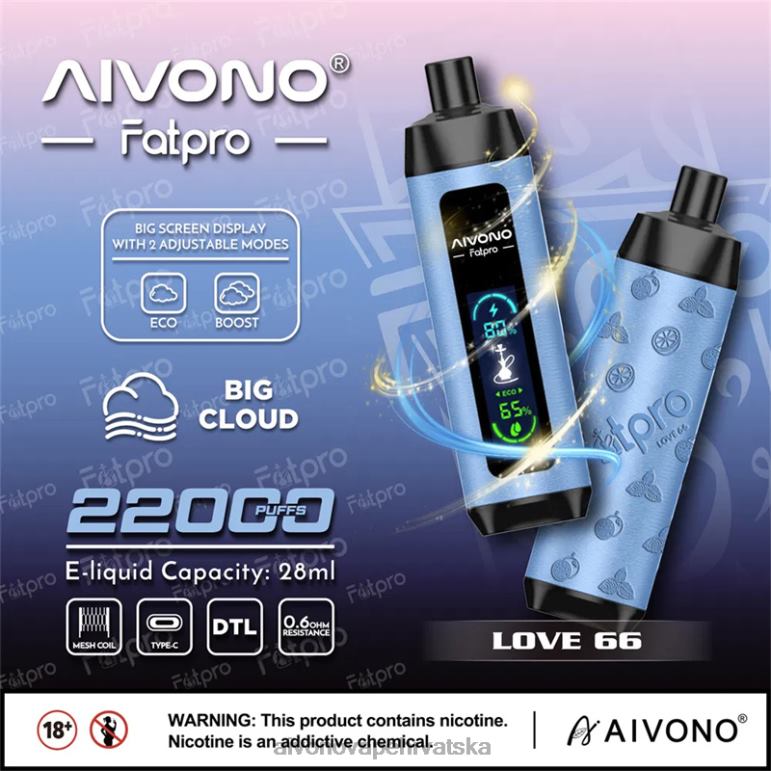 Aivono Fatpro 22000 ljubav 66 - F40426 Aivono Vape